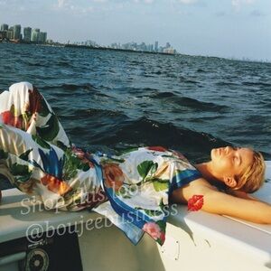 ZARA BNWT Floral Print Halter Top + Pants 2pc Coord Set